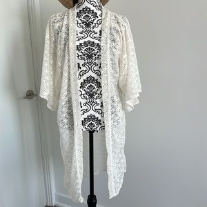 SOLD - White Swimsuit Cover Up by Skinny Dip